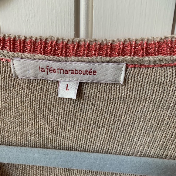 Slightly cropped sweater made by la fee maraboutee - Picture 3 of 3